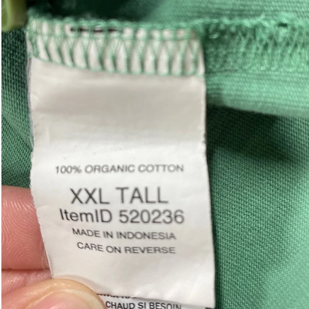 LL Bean Comfort Stretch Performance Button Front Knit Shirt Mens XXL Tall 2XLT